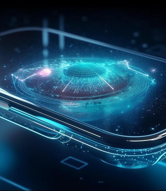 Futuristic healthcare communication via digitally generated abstract design generated by AI Futuristic healthcare communication via digitally generated abstract design generated by artificial intelligence